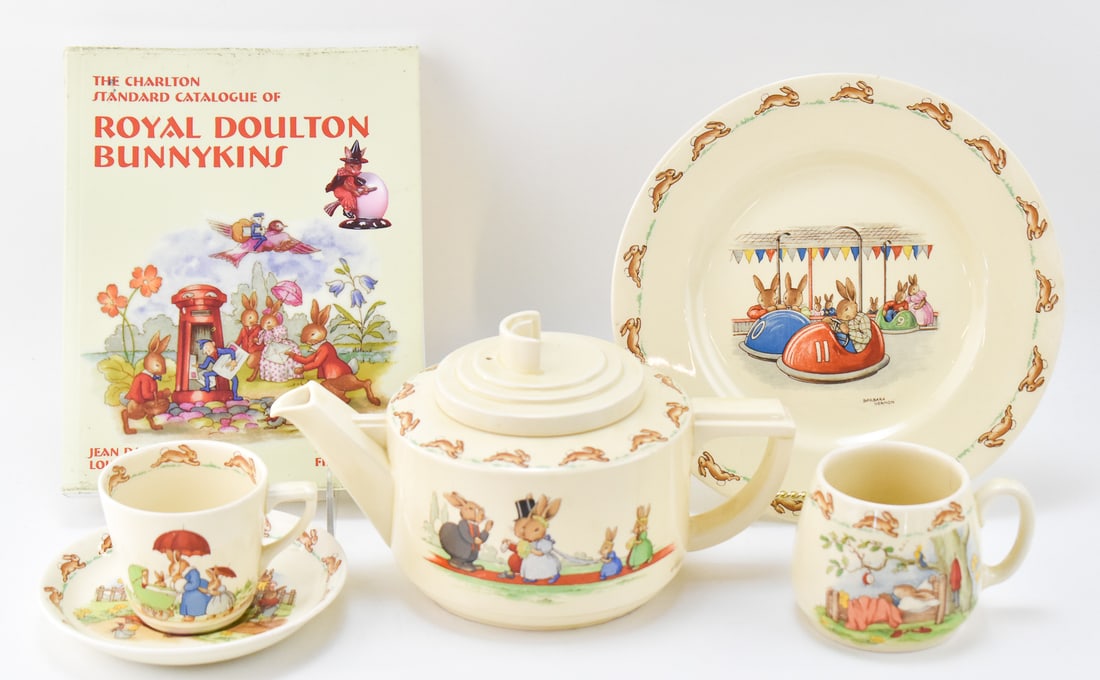 COLLECTION OF EARLY ROYAL DOULTON BUNNYKINS TEAWARE (1 of 3)
