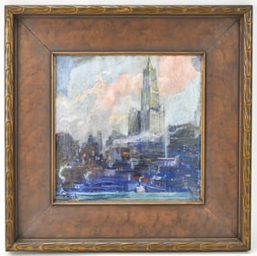 CHARLOTTE MISH 'NEW YORK CITY' OIL PAINTING