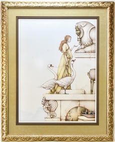 MICHAEL PARKES 'THE RIDDLE' SIGNED LIMITED EDITION LITHOGRAPH