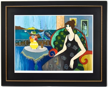 ITZCHAK TARKAY 'BAYSIDE BISTRO' SIGNED LIMITED EDITION SERIGRAPH