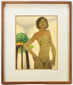 MARTHA HAWKES 'I AM BEAUTIFUL' MIXED MEDIA ART