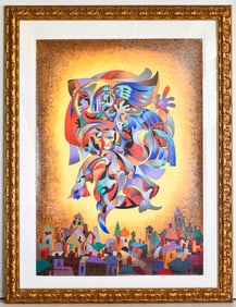 ANATOLE KRASNYANSKY 'BLUE BIRD: STATE I' SIGNED SERIGRAPH