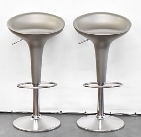 PAIR OF MAGIS BOMBO STOOLS MADE IN ITALY