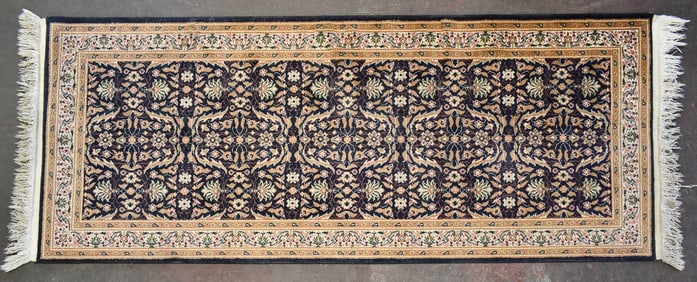 VINTAGE TURKISH WILTON TYPE RUNNER