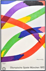 1972 MUNICH, GERMANY SUMMER OLYMPICS POSTER
