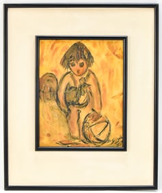 TED DE GRAZIA ABSTRACT PORTRAIT