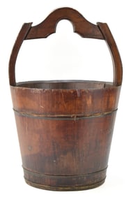 WOODEN WATER BUCKET