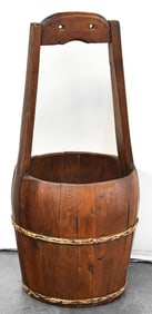 WOODEN WATER BUCKET