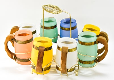 SIESTA WARE FROSTED MUG PICNIC SET