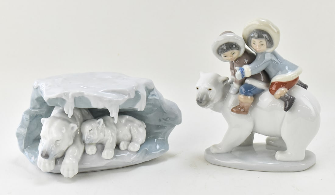 LLADRO 'SNOWY SANCTUARY' AND 'E* RIDERS' FIGURINES (1 of 4)