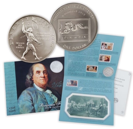 PAIR OF 'BENJAMIN FRANKLIN: COIN AND CHRONICLES' SETS (1 of 3)