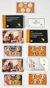 2009-2013 UNITED STATES PRESIDENTIAL $1 COIN PROOF SETS