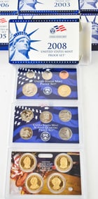 2000-2006 & 2008 UNITED STATES MINT PROOF SETS
