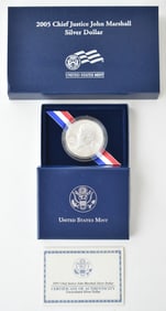 2005 CHIEF JUSTICE JOHN MARSHALL PROOF SILVER DOLLAR