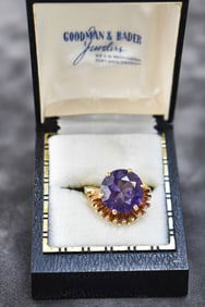 14K GOLD ALEXANDRITE COCKTAIL RING