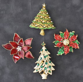 EISENBERG ICE CHRISTMAS HOLIDAY BROOCHES