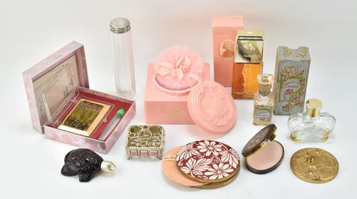 VINTAGE VANITY ITEMS: LAZELL, AVON, MATSON, AND MORE