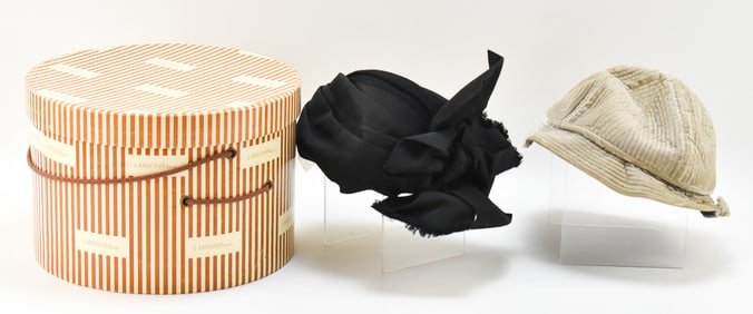 VINTAGE WOMEN'S HATS: HATTIE CARNEGIE, I. IMAGIN & COMPANY