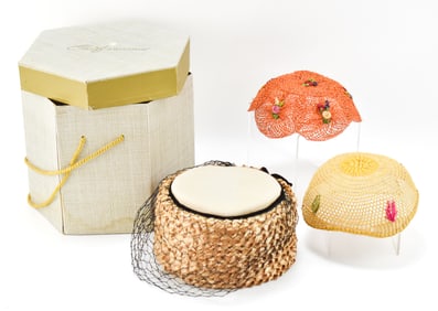 VINTAGE WOMEN'S HATS: OTTO LUCAS-HARROD'S, COIFASHIONS, AND HAND-MADE SOUVENIR HATS