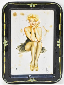 ALBERTO VARGAS 'VARGA' TIN PIN-UP TRAY No. H1483