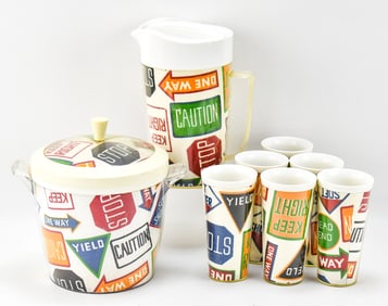 ROAD SIGN THERMO-TEMP DRINK SET