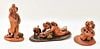 K. KILLSTHUNDER NATIVE AMERICAN EARTHENWARE FIGURINES