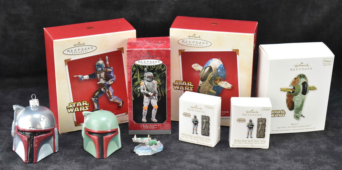 HALLMARK KEEPSAKE STAR WARS ORNAMENTS: JANGO & BOBA FETT (1 of 3)