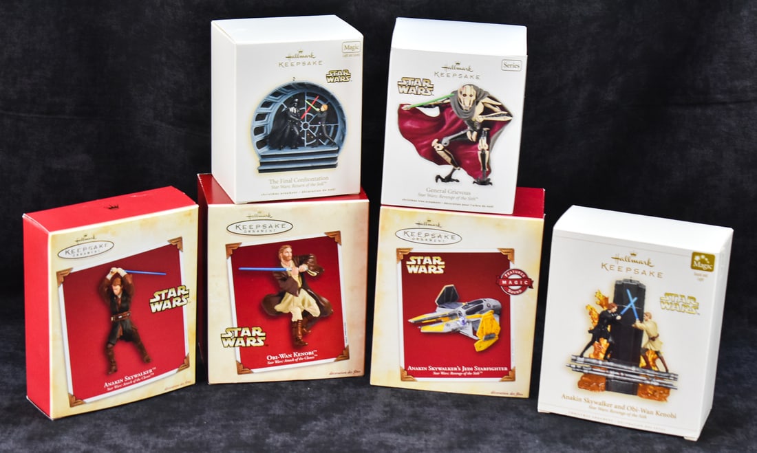 HALLMARK KEEPSAKE STAR WARS ORNAMENTS: RETURN OF THE JEDI, REVENGE OF THE SITH, & ATTACK OF THE (1 of 3)