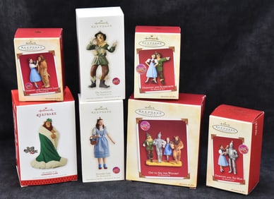 HALLMARK KEEPSAKES WIZARD OF OZ CHRISTMAS COLLECTION: 'DOROTHY AND TIN MAN', 'DOROTHY AND COWARDLY