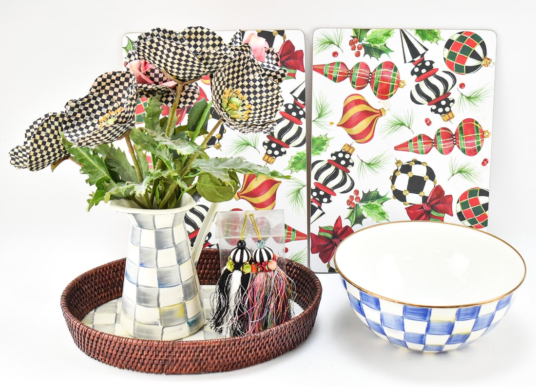 MACKENZIE-CHILDS KITCHEN ITEMS: PLACEMATS, SERVING TRAY, MIXING BOWL, AND MORE (1 of 4)