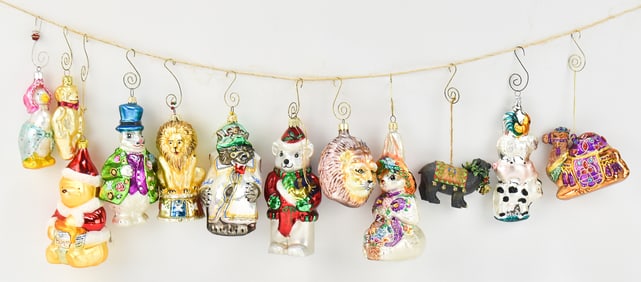 COLLECTION OF CHRISTMAS ORNAMENTS BY CHRISTOPHER RADKO, KURT S. ADLER, & MORE