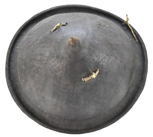 ETHIOPIAN LEATHER WAR SHIELD, EARLY 20TH CENTURY