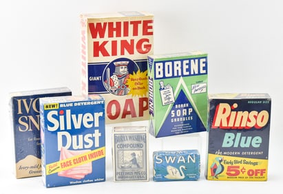 COLLECTION OF MIDCENTURY LAUNDRY DETERGENTS