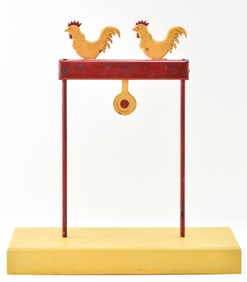 H.C. EVANS CARNIVAL ROOSTER SHOOTING GALLERY CAST IRON TARGET