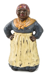 BLACK AMERICANA CAST IRON COIN BANK