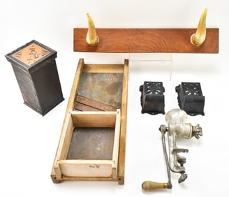 ASSORTED EARLY 20TH C. HOUSEHOLD TOOLS