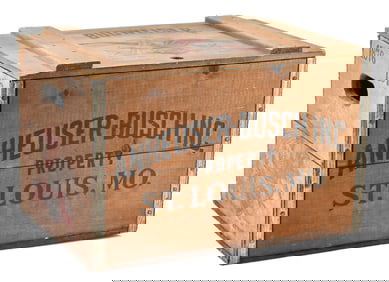 BUDWEISER 1876-1976 CENTENNIAL WOOD CRATE