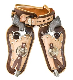 PAIR OF KILGORE ROY ROGERS REVOLVER CAP GUNS