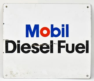 MOBIL DIESEL FUEL PORCELAIN SIGN