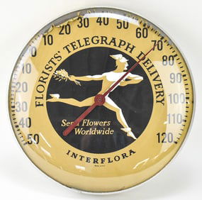 INTERFLORA ADVERTISING WALL THERMOMETER