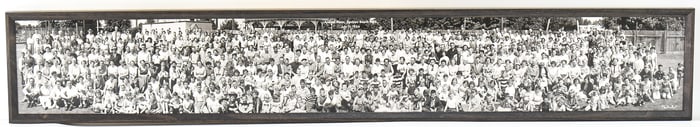 1954 JANTZEN BEACH PARK ANNUAL PICNIC 47' FRAMED PHOTO