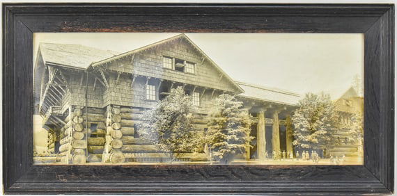 1905 PORTLAND, OREGON FORESTRY BUILDING FRAMED PHOTOGRAPH