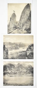THREE KISER PHOTOGRAPHIC CO. COLUMBIA RIVER GORGE PHOTOGRAPHS