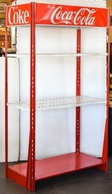 'ENJOY COCA-COLA' METAL PRODUCT DISPLAY STAND