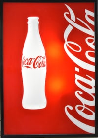 COCA-COLA LIGHT-UP RELIEF WALL SIGN