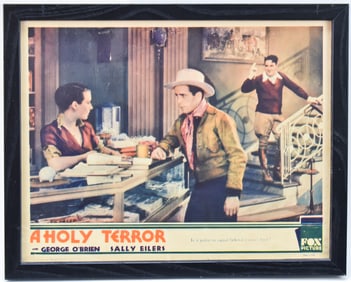 'A HOLY TERROR' 1931 FRAMED LOBBY CARD