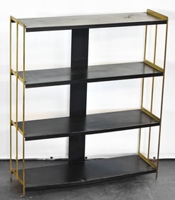 MID-CENTURY METAL BOOKSHELF