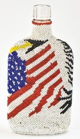 INDIGENOUS SIOUX STYLE BEADED BOTTLE