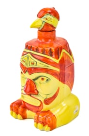 SEATTLE GOLDEN POTLATCH 'BUG' CERAMIC SOUVENIR BOTTLE