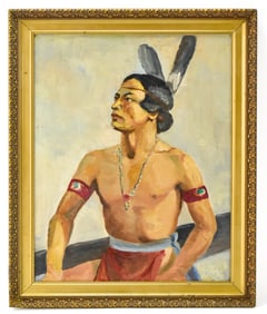 NATIVE AMERICAN PORTRAIT BY AK ELTER